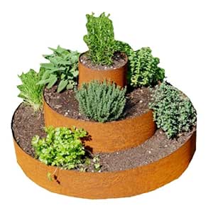 Prima Terra Planta Pyramide Hierbas Espiral Oxidado: Amazon.es: Jardín