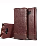 Galaxy S8 Case, Galaxy S8 Flip Case, Crosspace S8 Wallet Cases [Ultra Slim] PU Leather Magnetic Folio Book Stand Cover with Card Slots for Samsung Galaxy S8 5.8inch (2017)-Coffee