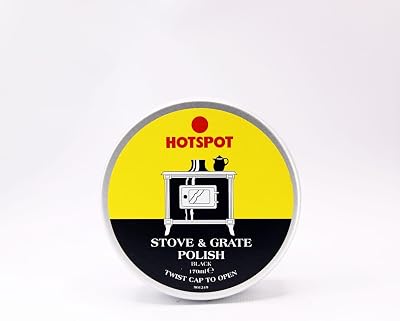 Hotspot Stove and Grate Polish Black 170ml – Heat-Resistant Cast Iron Shine