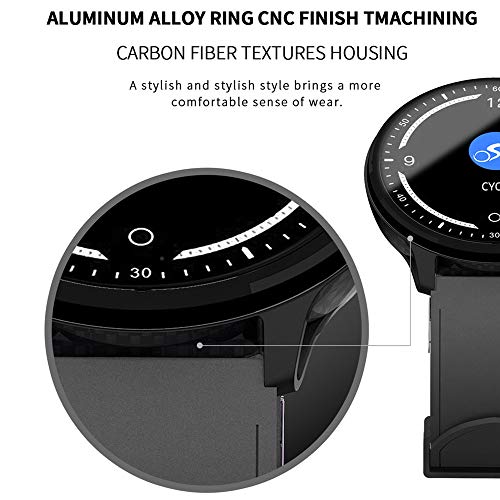 Fitness Tracker Waterproof,Miya Smart Watch Color OLED Screen Heart Rate Monitor Pedometer with Blood Pressure Smart Bracelet Sleep Monitor Step Calorie Counter Activity Tracker for Men Women - Black
