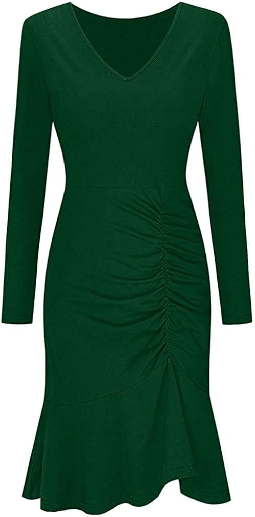 iLOOSKR Womens Party Dress Plus Size Elegant Summer Sleeveless Solid Color Dress