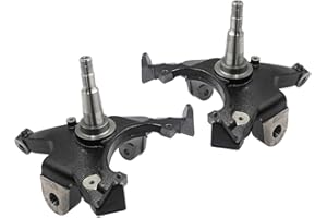 1A-NBY 2" Inch Drop Spindles Steering Knuckle Suspension Lowering Kit for 1988-1998 Chevy Silverado C1500 C2500 GMC Sierra Yukon 2WD Truck SUV