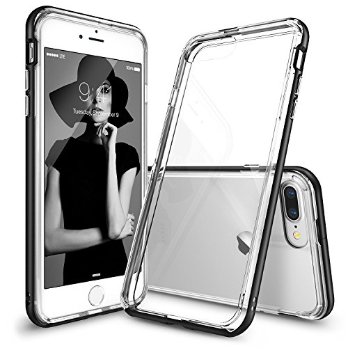 iPhone Plus Case, Ringke [Frame] Dual Layered TPU PC Bumper [Drop  Protection] Clear Back Shock Absorption Fluid Curved Edge Enhance Protective