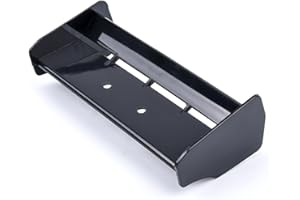 Dantenron 1/10 RC Car Force Rear Spoiler High Down Force Body Wing Tail Compatible with 1:10 Scale RC Off Road Short Course Truck Buggy Racing Car (Black)