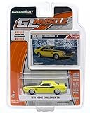 1970 DODGE CHALLENGER T/A (Banana Yellow) * GL Muscle Series 12 * Greenlight Collectibles 1:64 Scale 2015 Die-Cast Vehicle & Trading Card