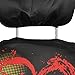 BDK Prime 11pc Red Hearts Car Seat Covers Set