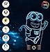 3D Optical Illusion Night Light - 7 LED Color Changing Lamp - Cool Soft Light Safe For Kids - Solution For Nightmares - Despicable Me Minion