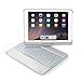 Keyboard Case Compatible with iPad 2017(5th Gen)/2018 New iPad(6th Gen)/Air/Air2/iPad Pro 9.7-360°Rotating Back Cover-Aluminum BT/Wireless Keyboard,7 Colors Backlit (Only Compatible 9.7
