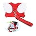 Baby Safety walking Harness-Child Toddler Walking Anti-lost Belt Harness Reins with Leash Kids Assistant Strap Angel Wings Travel Backpack (Red)