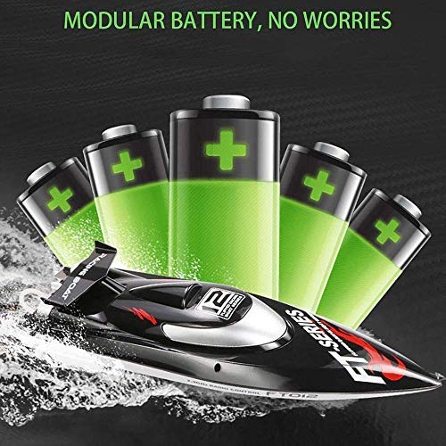 Llpeng 55km / h High Speed Fernbedienung Boot 2,4 GHz Funksteuerung elektrische laufendes Schiff Schwarz Cooler Großes… – Bild 7