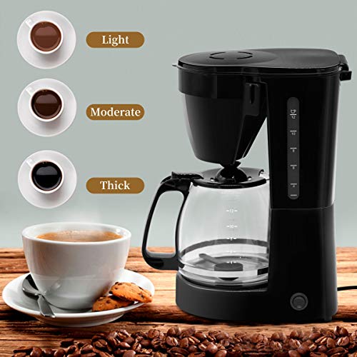 Filterkaffeemaschine mit Glaskanne 800W 12 Tassen, Für gemahlenen Filterkaffee Abnehmbarer Filterhalter für das… – Bild 5