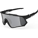 BUCKLOS Polarized Cycling Running Sunglasses for Men Women UV400 Protection,TR90 Sun Glasses for Bike Baseball Sports Safety