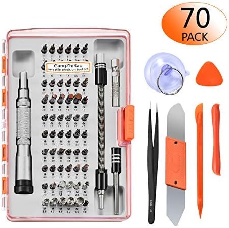 70 in 1 Precision Screwdriver Set,Repair Tool Kit,Professional Electronic Magnetic Driver Kits for iPhone/Cell Phone/iPad/MacBook/Computer/PC/Tablet/Watch/PS4/DIY Open Pry Replace Screen Camera
