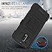 Moto G4 / G4 Plus Case, MoKo Shock Absorbing Hard Cover Ultra Protective Heavy Duty Case with Holster Belt Clip + Built-in Kickstand for Motorola Moto G 4th Generation / G4 Plus 5.5 Inch - Black