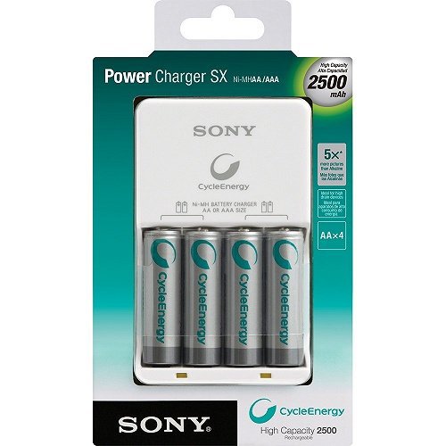 Buy Sony 2500mAh Power Charger with 4AA High Capacity NiMH