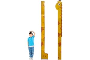 Growth Chart for Kids，Giraffe Height Growth Chart Kids Height Measurement，Stick Nursery Wall Decals for Bedroom, Playroom Wal