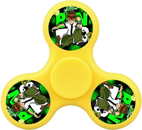 Ben 10 Fidget Spinner Toy Minimize Stress Helps Focus,And Reduce Anxiety And Boredom In ADHD,Perfect for ADHD EDC ADD Perfect for ADHD E ADD, Fashion Design and Images (Yellow)