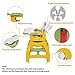 Costzon Baby High Chair, 3 in 1 Convertible Play Table Set, Booster Rocking Seat with Removable Feeding Tray, 5-Point Harness, Lockable Wheels (Yellow)