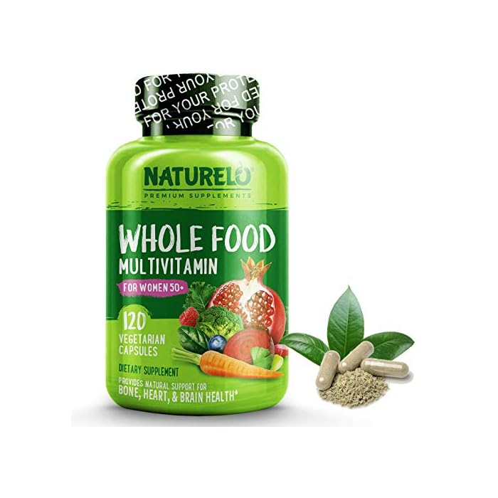 NATURELO Whole Food Multivitamin for Women - with Vitamins, Minerals, & Organic Extracts - Supplement for Energy and…