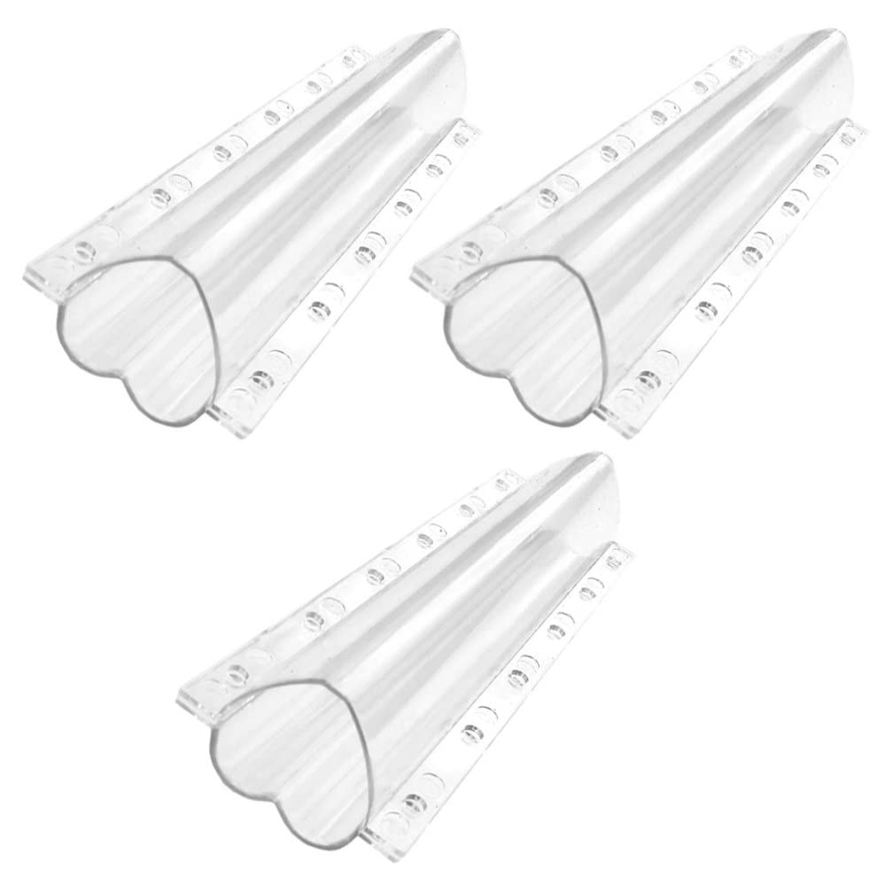 BESTonZON Cucumber Styling Growth Molds: 3Pcs Plastic Heart Shaped Transparent Garden Fruit Vegetable Growing Molds Garden Forming Mould Shaping Tool