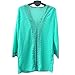 Chalier Womens Floral Lace Swim Cover up Swimwear Bikini Cover-up Beach Dress