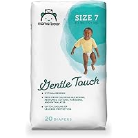 Amazon Brand - Mama Bear Gentle Touch Diapers, Hypoallergenic, Size 7, 20 Count