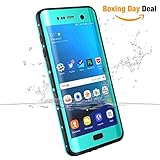 Galaxy S7 Edge Waterproof Case, iThrough Underwater Case for Galaxy S7 Edge, Dust Proof, Snow Proof, Shockproof, Heavy Duty Touch Screen Protective Carrying Cover for Samsung Galaxy S7 Edge (Blue)