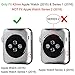 Fintie Case for Apple Watch 42mm, [Mighty Shield] Rugged Protective Case - 6 Color Pack (6 Detachable Snap-on Front Cover + 1 Back Cover) for Apple Watch (2015) and Apple Watch Series 1 (2016), 42mm