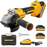 MAXCULAR Cordless Angle Grinder with 2x4.0 AH