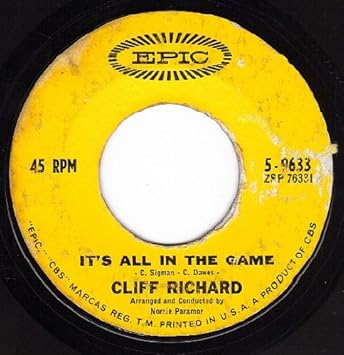 Image result for It's All In The Game - Cliff Richard