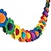 Fun Express - Multicolor Tissue Flower Garland for Party - Party Decor - Hanging Decor - Garland - 1 Piece