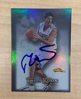 toni kukoc autograph