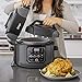 NINJA Foodi Cooker, Steamer & Air w/TenderCrisp Technology Pressure Cooker & Air Fryer All-in-One, 6.5 quart w/dehydrate, Black/Gray (Renewed)