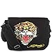 Ed Hardy Leo Tiger Messenger Bag -Black