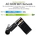 Wifi Adapter AC 600Mbps Wireless Usb Adapter for Desktop / Laptop Dual Band 5/2.4 GHz Wifi Usb Dongle with External Antennas for PC Supports Windows XP/Vista/7/8/10/ Mac OS X 10.6-10.12