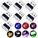 Car USB Atmosphere Light - WENTS 7PCS Car USB Lighting Universal Mini USB LED Wireless Car Interior Lighting Neon Lights for Car (7 colour)