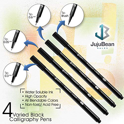 Black & Color Calligraphy Pen Set 13 Pack Calligraphy Pens For