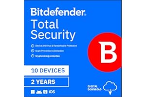 Bitdefender Total Security - 10 Devices | 2 year Subscription | PC/MAC |Activation Code by email