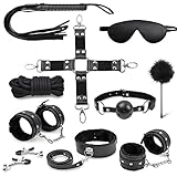 Melo Bondage Restraints Sex Kit Adult Sex Game Tools Sex Accessories (Black2)