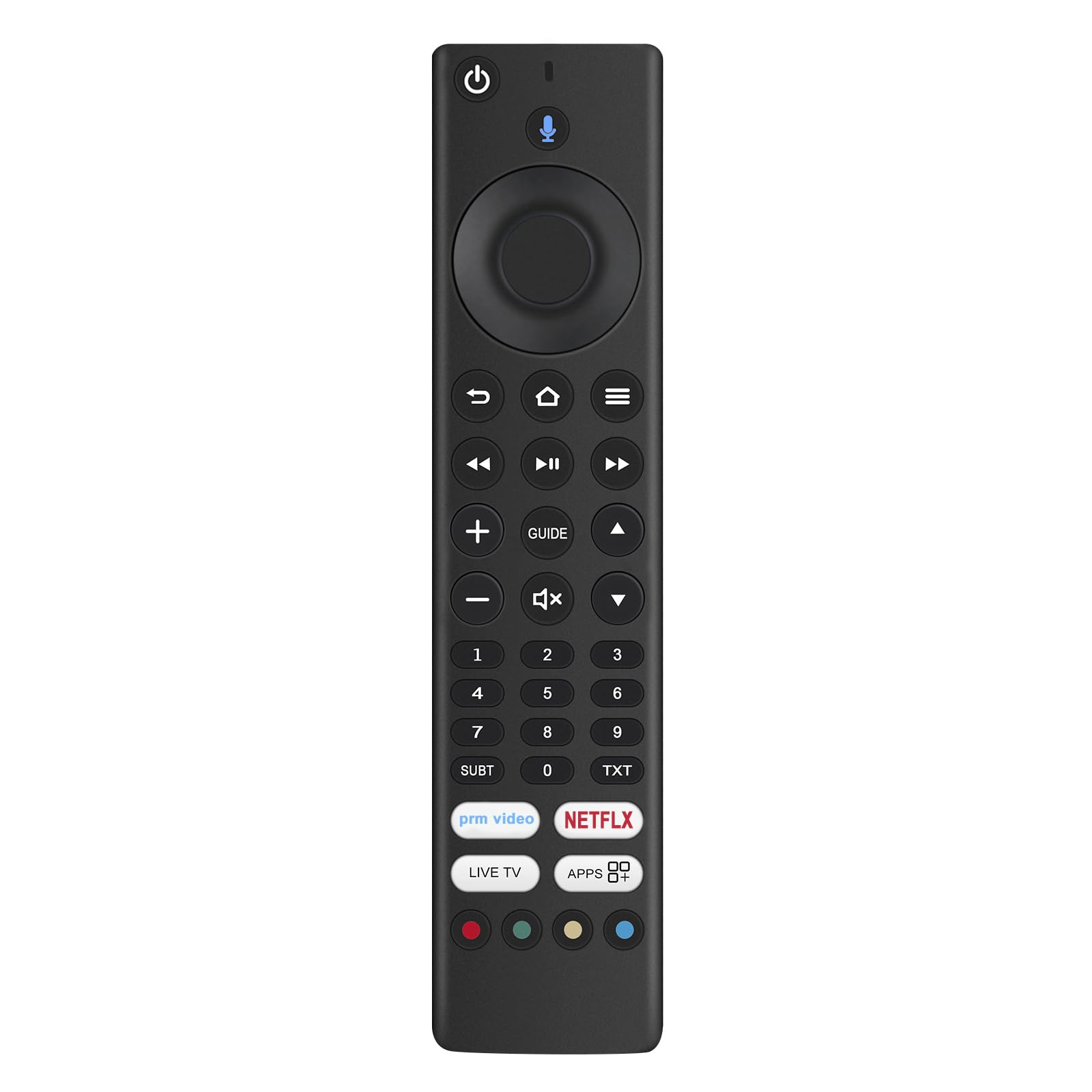 VINABTY Replacement Voice Remote Control RM-C3253 Suit for JVC & Bush TV Edition Smart 4K HDR LED TV LT-49CF890 LT-40CF890 LT-50CF890 LT-55CF890 LT-43CF890 LT-43CF890A LT-65CF890