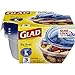 Glad Food Storage Containers - Big Bowl Container - 48 Ounce - 3 Containers - 6 pack