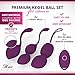 Kegal Balls for Tightening and Pleasure - 2-in-1 Pelvic Exercise Balls with Remote - Bladder Control & Pelvic Floor Strengthening Device - 100% Silicone & Easy to Clean (New) (Purple)