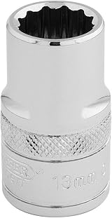 Draper 33105 13mm 1/2 Inch 12 Point Socket Blue Boxed