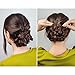 Hicarer 200 Pcs 2.4 & 2 Inches U Shaped Hair Pins with Storage Box Black and Brown for Women Hair Bobby Pins with Clear Storage Box