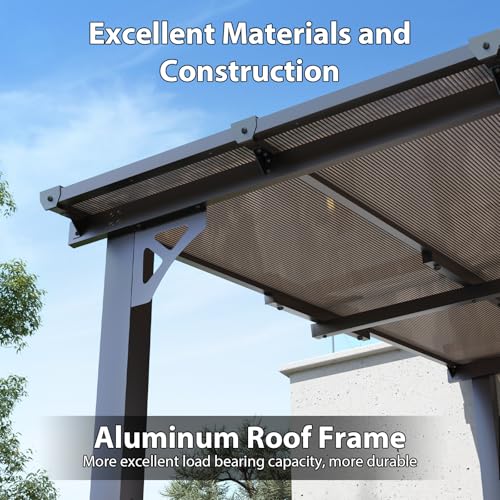 Aoxun 16'x10' Wall-Mounted Gazebo Review: Lean-to Patio Cover with Polycarbonate Roof image 12