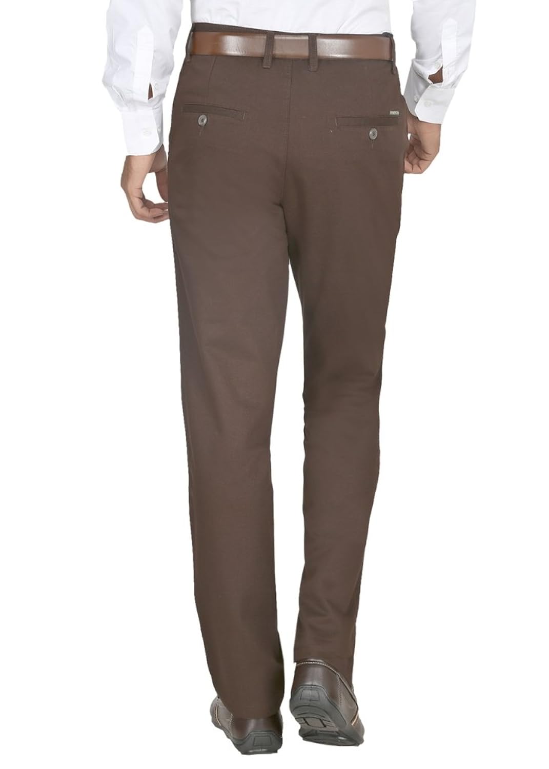 modo men's cotton flat front regular fit formal pant
