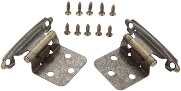 Bisagras 2pcs superposición de Gabinete bisagras auto Cerrar la puerta