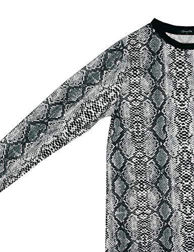 image for BMJL Women's Casual Cute Shirts Leopard Print Tops Basic Short Sleeve 