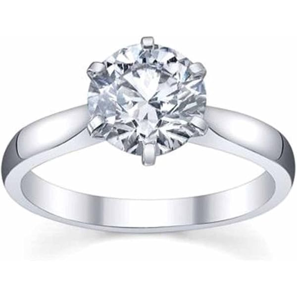 0.05 Carat (ctw) Sterling Silver Round Diamond Promise/Engagement Ring For Women, Size 4 - View #7