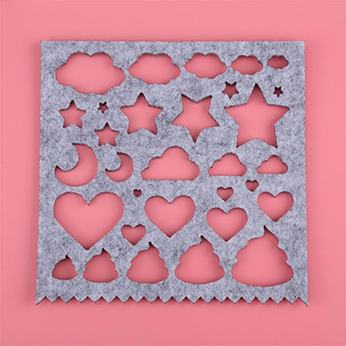 DIY Craft Stencil Applique Mold Wedding Dress Needle Felting Starter Kit Hand Embroidery Tool Sewing Accessories by Xiaolanwelc - Thumbnail 7